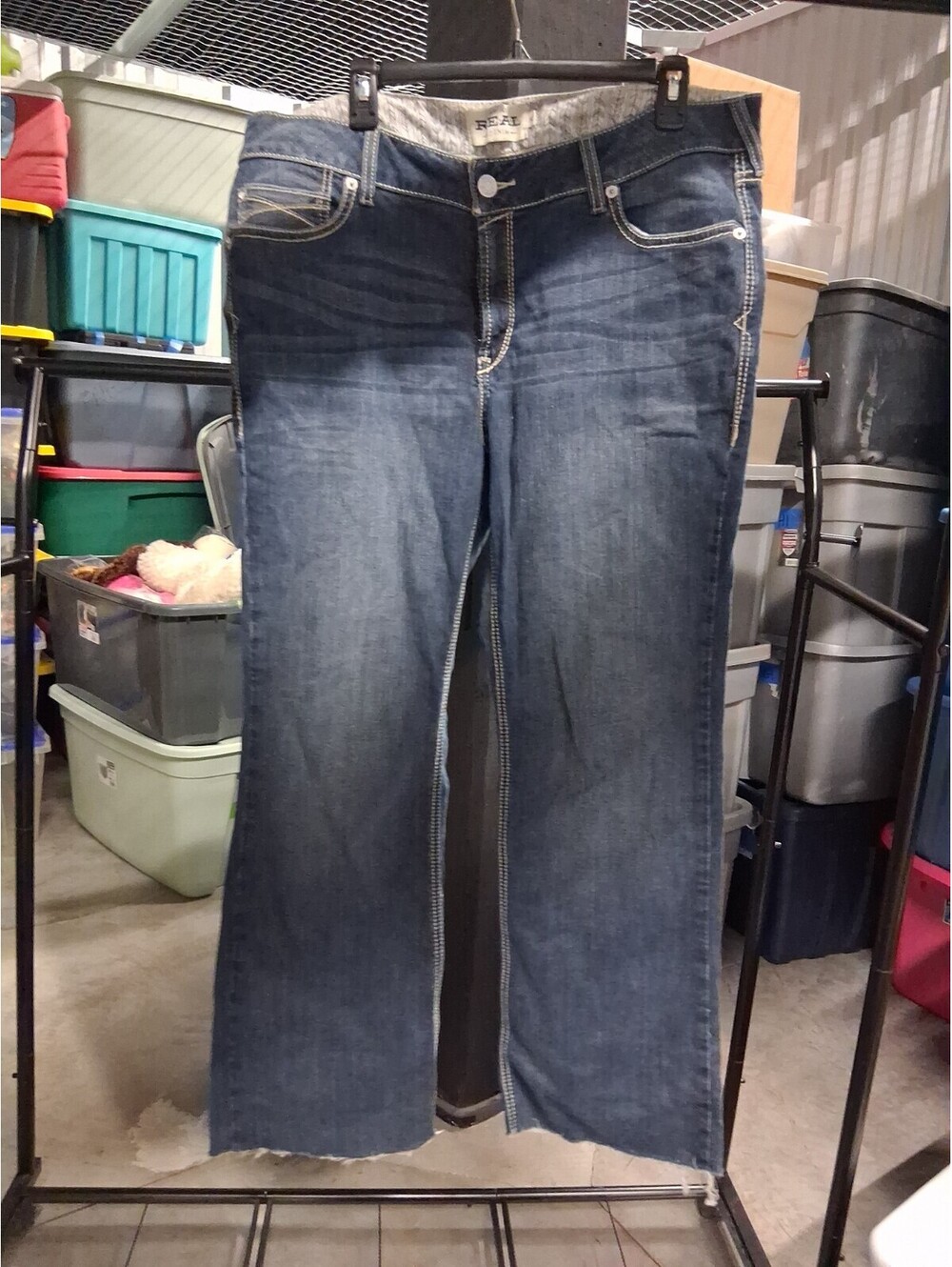 Ariat 34R Jeans Women Wide Leg Distressed Y2K Skater D2